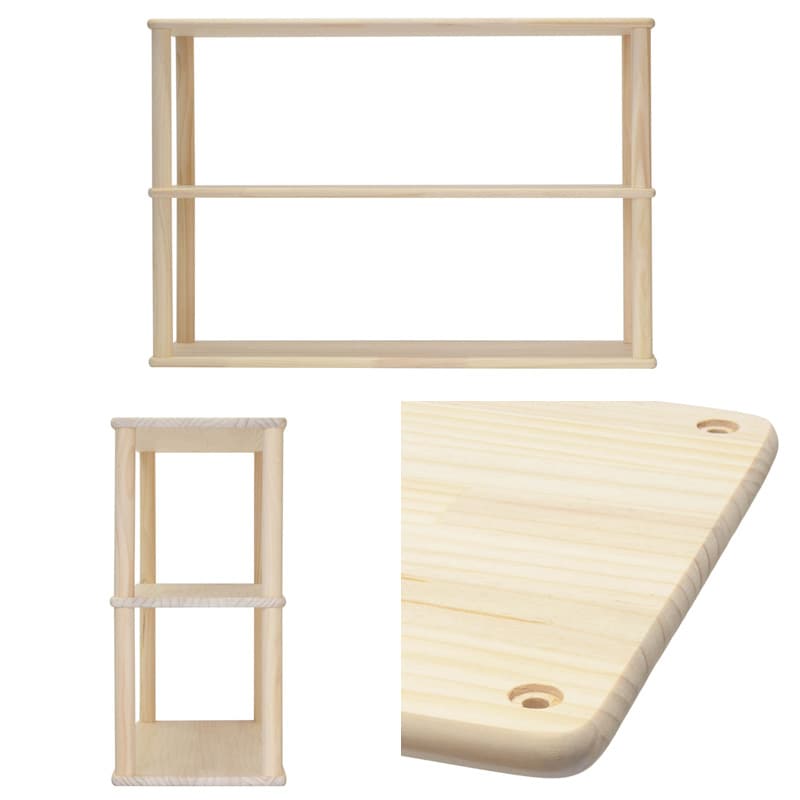 wonder shelf ワンダーシェルフ おもちゃ棚セット 3段 幅90cm  ワンダーシェルフ 棚 シェルフ DIY キット ナチュラル シンプル 組立簡単 木製 ウッド パイン材  