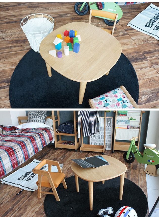 na-ni（なぁに） Table　キッズテーブル /キッズデスク/子供/テーブル/デスク/キッズ家具/子供家具/木製/天然木/なぁに/ナチュラル/ 