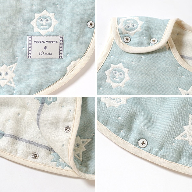 tupera tupera × 10mois ふくふくガーゼスリーパー ベビーサイズ  ツペラツペラ スリーパー 新生児 6重ガーゼ 春 夏 秋 冬 日本製 かわいい おしゃれ 出産祝い ギフト  