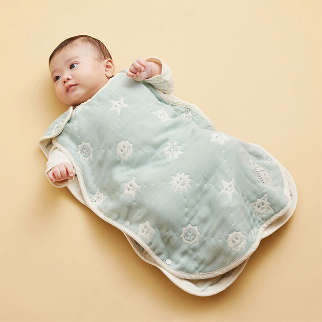 tupera tupera × 10mois ふくふくガーゼスリーパー ベビーサイズ  ツペラツペラ スリーパー 新生児 6重ガーゼ 春 夏 秋 冬 日本製 かわいい おしゃれ 出産祝い ギフト  