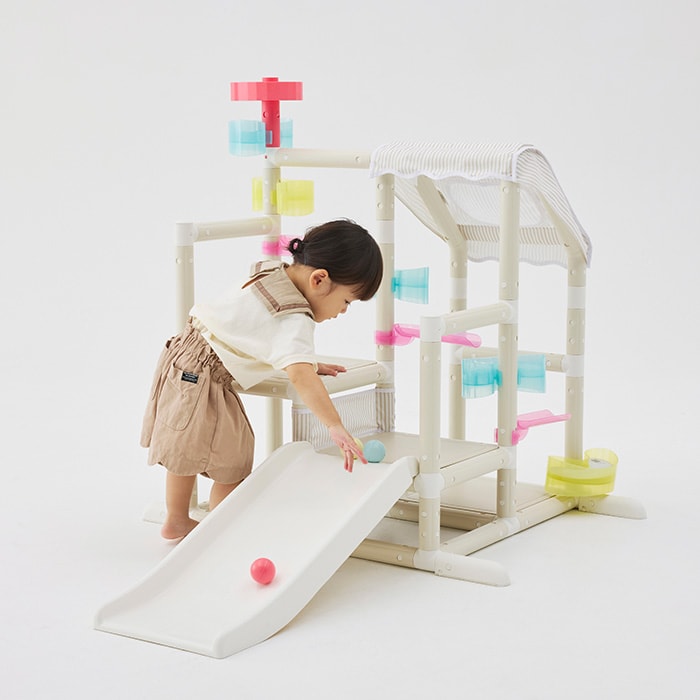 ides アイデス ムゲンループジム  ジャングルジム 室内遊具 大型遊具 プレイジム コンパクト 1歳 2歳 3歳 4歳 5歳 全身遊び 滑り台 室内 ボール遊び  