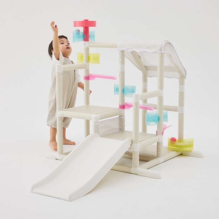 ides アイデス ムゲンループジム  ジャングルジム 室内遊具 大型遊具 プレイジム コンパクト 1歳 2歳 3歳 4歳 5歳 全身遊び 滑り台 室内 ボール遊び  