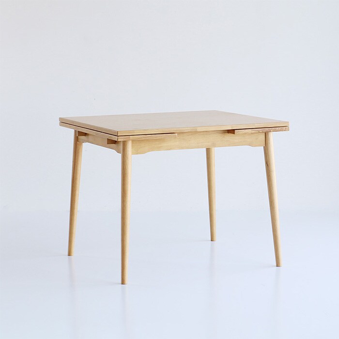 E-toko いいとこ Extension Table  ダイニングテーブル 伸縮式 拡張 2人掛け 4人掛け 90cm 120cm 150cm 木製 伸長式テーブル シンプル おしゃれ 北欧 家具 インテリア  リビング学習  