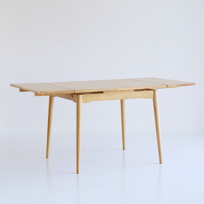 E-toko いいとこ Extension Table  ダイニングテーブル 伸縮式 拡張 2人掛け 4人掛け 90cm 120cm 150cm 木製 伸長式テーブル シンプル おしゃれ 北欧 家具 インテリア  リビング学習  