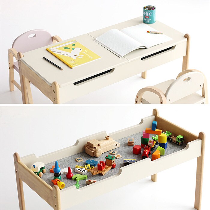 Kids Play Table  プレイテーブル キッズ 子供 子ども 学習机 子ども用テーブル キッズテーブル 木製 シンプル おしゃれ 北欧 子供家具 インテリア  