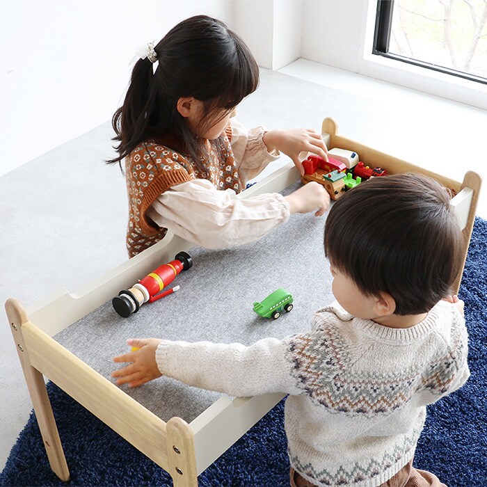 Kids Play Table  プレイテーブル キッズ 子供 子ども 学習机 子ども用テーブル キッズテーブル 木製 シンプル おしゃれ 北欧 子供家具 インテリア  