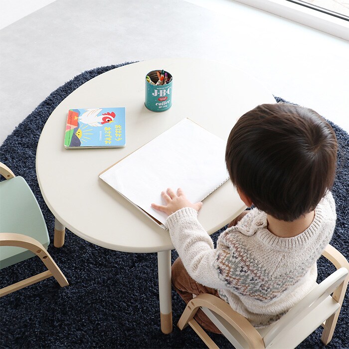 Kids Onigiri Table  キッズテーブル 高さ調節可能 キッズ 子供 子ども 学習机 子ども用テーブル 木製 シンプル おしゃれ 北欧 子供家具 インテリア  