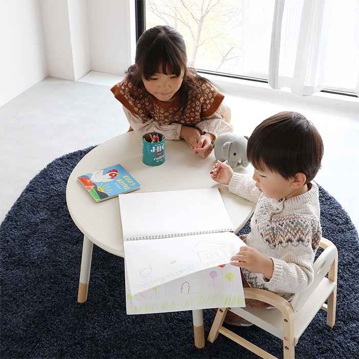 Kids Onigiri Table  キッズテーブル 高さ調節可能 キッズ 子供 子ども 学習机 子ども用テーブル 木製 シンプル おしゃれ 北欧 子供家具 インテリア  