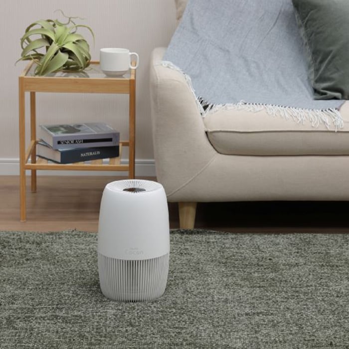 ELAiCE エレス 360°空気清浄機 ニューエアー ココン  空気清浄機 コンパクト 6畳 タッチパネル HEPAフィルター 活性炭フィルター 脱臭 静音 ナイトモード  