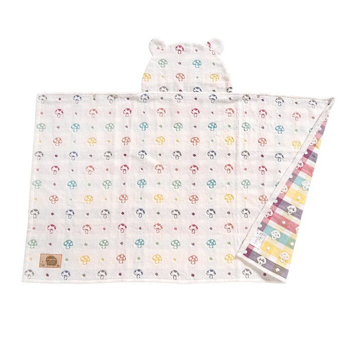 Hoppetta バスポンチョ 赤ちゃん ベビー バスローブ バスタオル ガウン 男の子 女の子 かわいい おしゃれ プール お風呂 出産祝い ギフト 贈り物