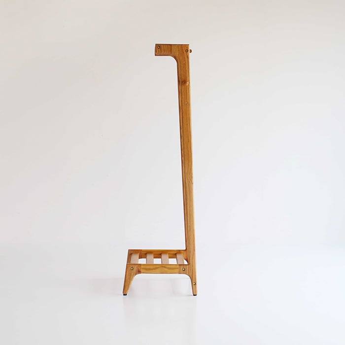 Herit. ヘリット キッズハンガーラック  子供用ハンガーラック 衣類 収納 洋服 おしゃれ シンプル 北欧 木製 ランドセル 収納 高さ調節可能 幼児 小学生 低学年 制服 おきがえ 保育園 幼稚園  