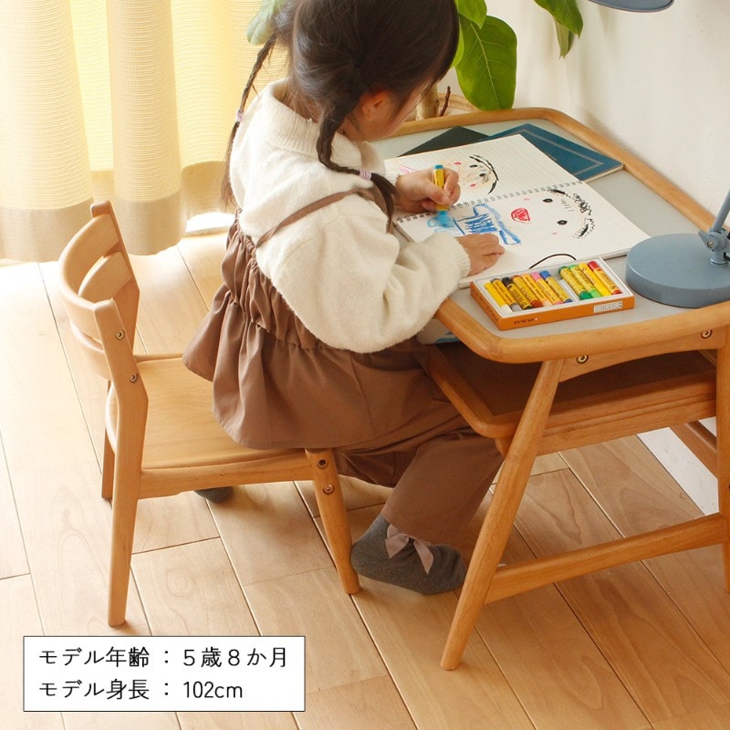 nork note キッズスタディセット  キッズデスクセット 子供用机 椅子付き 勉強机 幼児 木製 お絵かき 高さ調節 入園祝い リビング学習 北欧 ナチュラル おしゃれ  