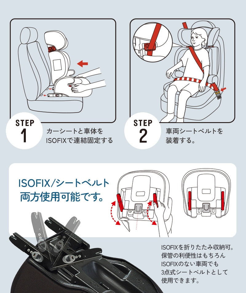 DAIICHI ジュニアシート INNOFIX JUNIOR ISOFIX