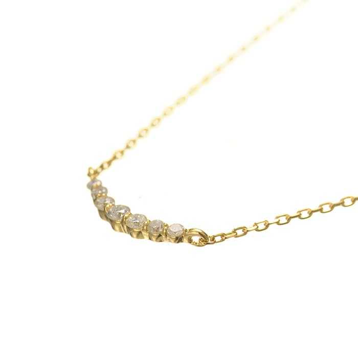 K18 diamond necklace tender line