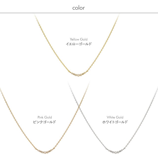 K18 diamond necklace tender line