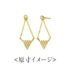 K18 ダイヤモンド ピアス triangle