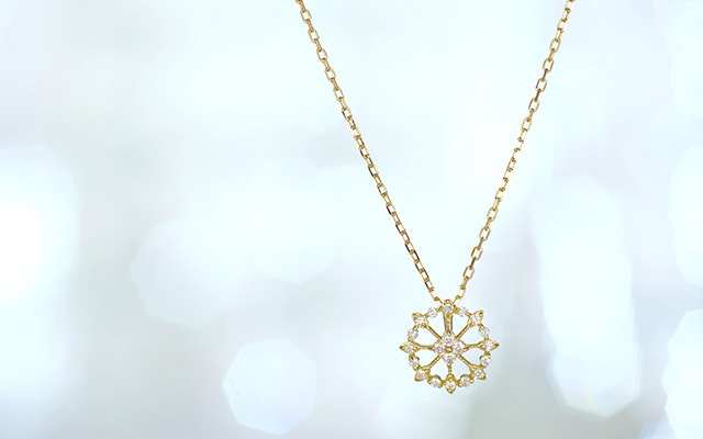 K18 diamond necklace idea