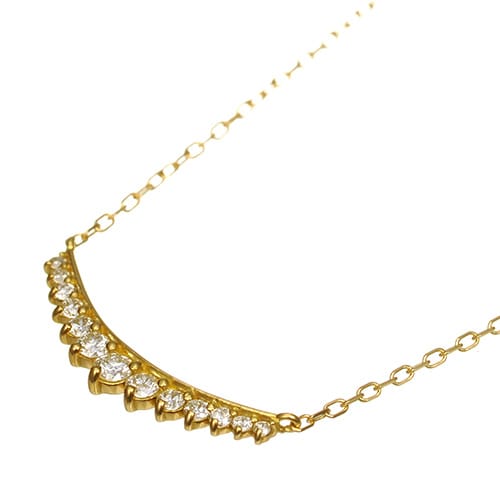 K18 diamond necklace