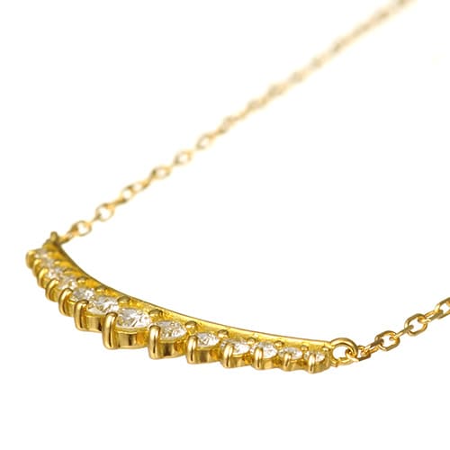 K18 diamond necklace