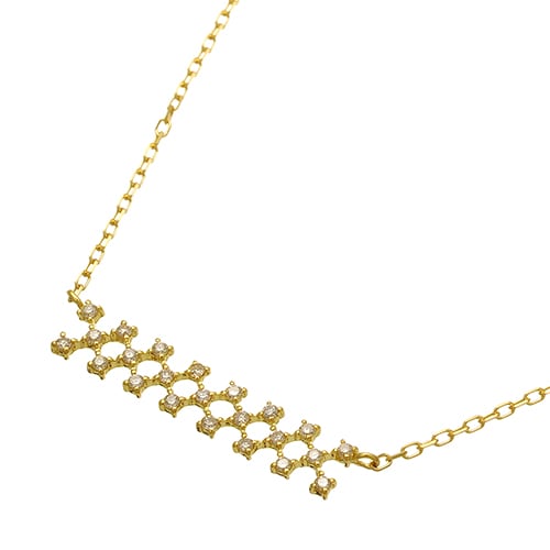 K18 diamond necklace joint line