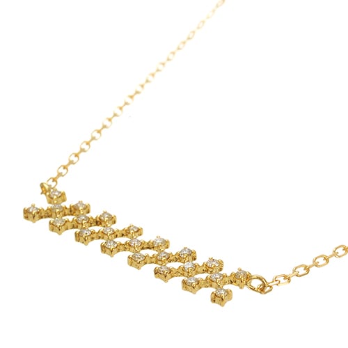 K18 diamond necklace joint line