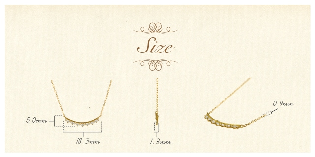 K18 diamond necklace