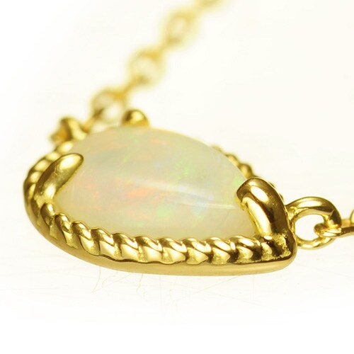 K18 opal necklace destiny point