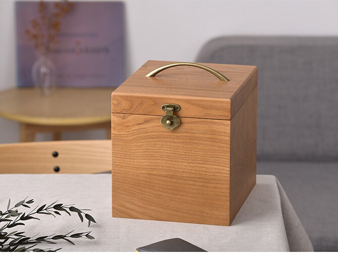 ナチュラルウッド 縦型 コスメボックス ロングミラー 木製 メイクボックス コスメ 鏡 北欧 ナチュラル おしゃれ シンプル 化粧品 収納