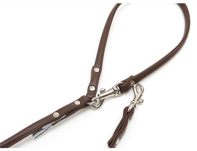 本革製 やわらか丸めリード Sサイズ 犬用品 お散歩 リード 首輪 チェーン 本革製 小型犬 パピー 幼犬 仔犬