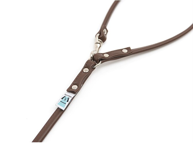 本革製 やわらか丸めリード Sサイズ 犬用品 お散歩 リード 首輪 チェーン 本革製 小型犬 パピー 幼犬 仔犬