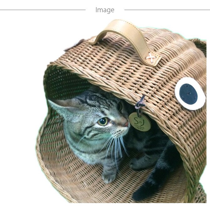 ラタン　くじらベッド  キャットベッド 猫用ベッド ベッド ハウス クッション 犬用 かわいい おしゃれ 猫用　ネコ いぬ　犬　イヌ  