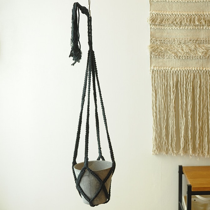 amabro アマブロ MCARAM(マクラメ) Plain(プレーン) プラントハンガー プラントハンギング マクラメハンギング マクラメ 鉢 インテリア 伝統 ナチュラル おしゃれ アート