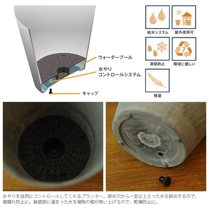 amabro アマブロ ART STONE(アート ストーン) SSS 鉢 プランター 穴付き マット シンプル インテリア 伝統 ナチュラル おしゃれ アート