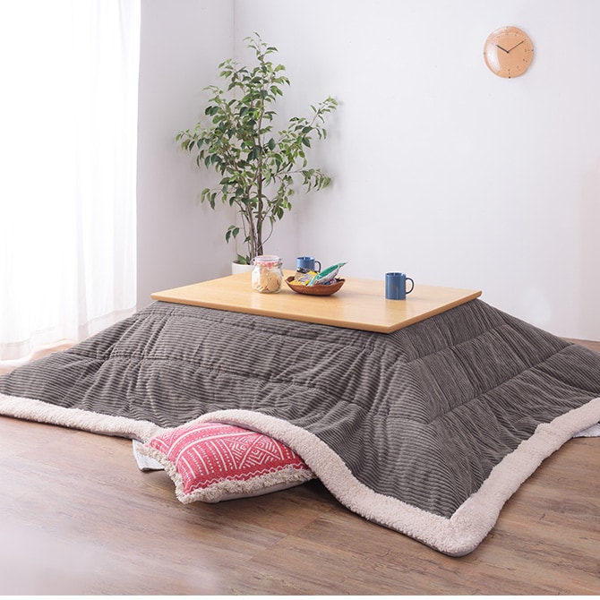 薄掛けこたつ布団 正方形 コーデュロイ 190×190cm こたつ布団 コタツ布団 正方形 おしゃれ 薄掛け こたつ コタツ 掛け布団 ふとん 防寒