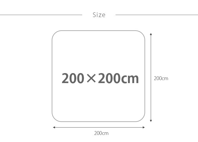 ペット用木目調ラグ 200×200cm  ペット カーペット マット ラグ 洗える 傷防止 防音 滑り止め 保護マット 猫 犬  