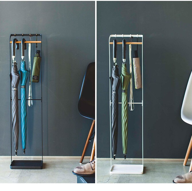 tower タワー 引っ掛けアンブレラスタンド 傘立て おしゃれ 北欧 スリム アイアン アンブレラスタンド 玄関 省スペース 白 黒