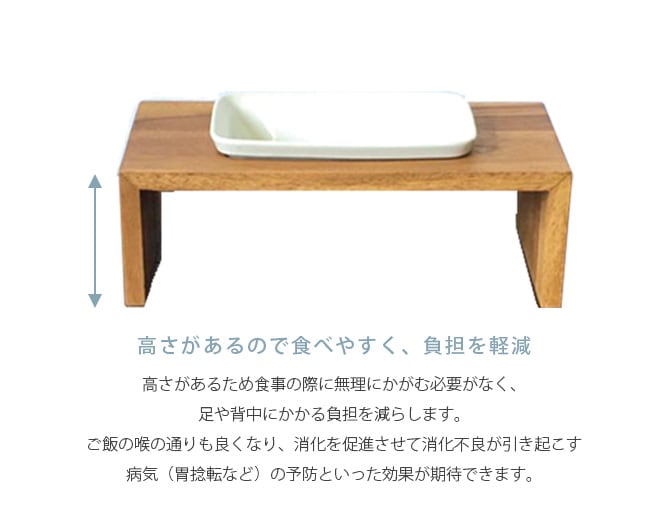 REPLUS リプラス Saraneko Muku サラネコ ムク ハイト 猫用 フードボウル ペット ごはん皿 食器 台付き 食べやすい スタンド 食器洗浄機対応 電子レンジ対応