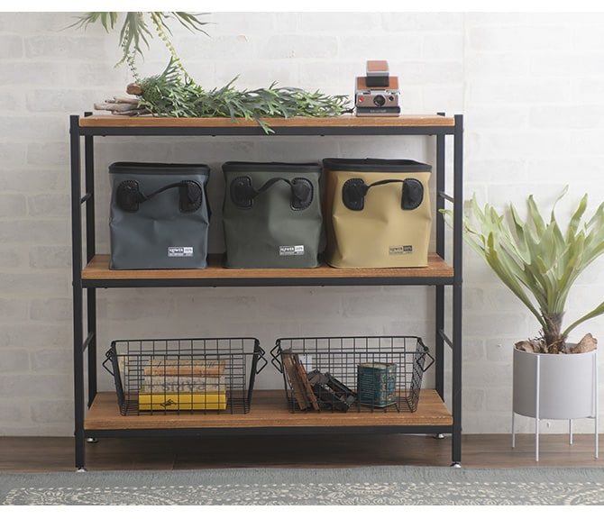 SLOWER スロウワー HANG STOCK ハングストック ストレージ 20L  収納ボックス おしゃれ 折りたたみ 取っ手 収納 アウトドア 洗える バケツ キャンプ カラーボックス  