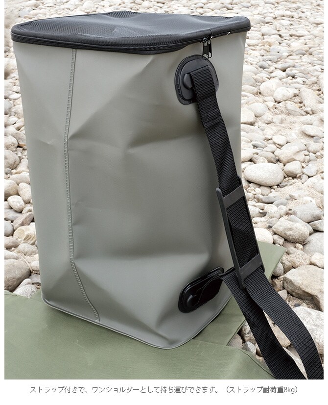 SLOWER スロウワー HANG STOCK ハングストック マルチバスケット 収納ボックス おしゃれ ランドリーボックス ゴミ箱 ダストボックス 洗える 蓋 キッチン アウトドア ごみ