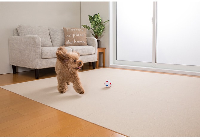 SANKO(サンコー) 吸着おそうじラクラクマット 60×120cm  犬 猫 ペット用 マット 撥水加工 おくだけ吸着 フロアマット 傷防止 汚れ防止 ずれない  