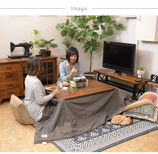 撥水加工 薄掛けこたつ布団 長方形 190×230cm  こたつ布団 コタツ布団 長方形 男前 メンズライク カーキ グレー カッコいい シンプル 撥水加工  