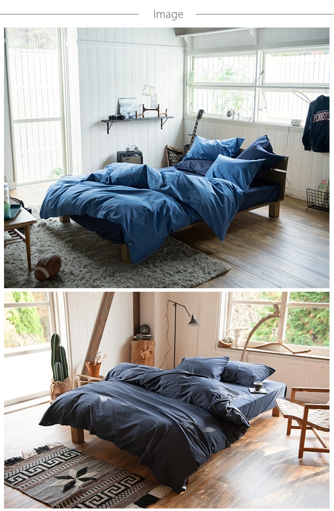 Fab the Home ファブザホーム ピローケース M ライトデニム ピロケース 枕カバー おしゃれ デニム 綿100 シングル まくら ピローケース コットン 無地