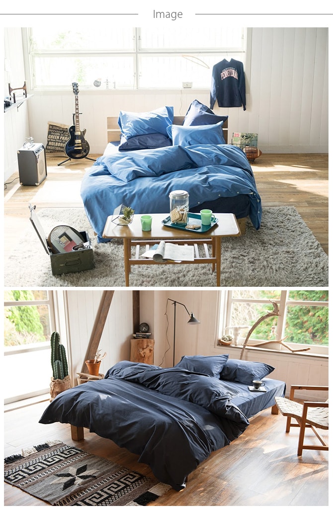 Fab the Home ファブザホーム 掛け布団カバー ダブル用 ライトデニム  掛け布団カバー ダブル おしゃれ デニム 綿100 D 布団カバー コンフォーターケース コットン 無地  