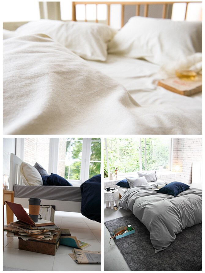 Fab the Home ファブザホーム ボックスシーツ シングル用 コットンフランネル ボックスシーツ シングル おしゃれ 無地 綿100 S ベッドシーツ シーツ コットン シンプル