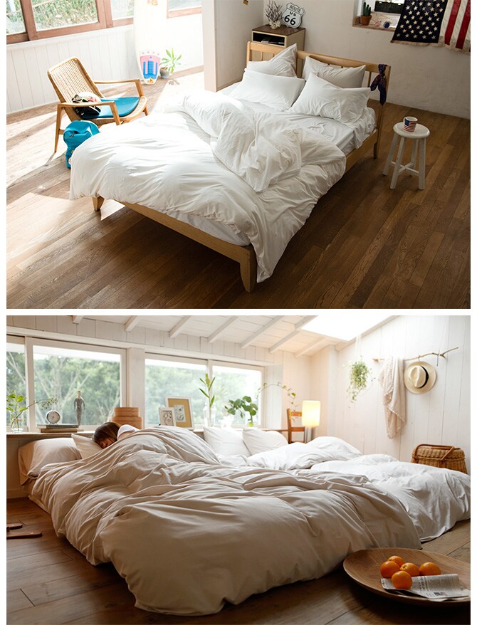 Fab the Home ファブザホーム 掛け布団カバー ダブル用 プレインニット 掛け布団カバー ダブル 無地 おしゃれ 綿100 D 布団カバー コンフォータ―ケース コットン シンプル