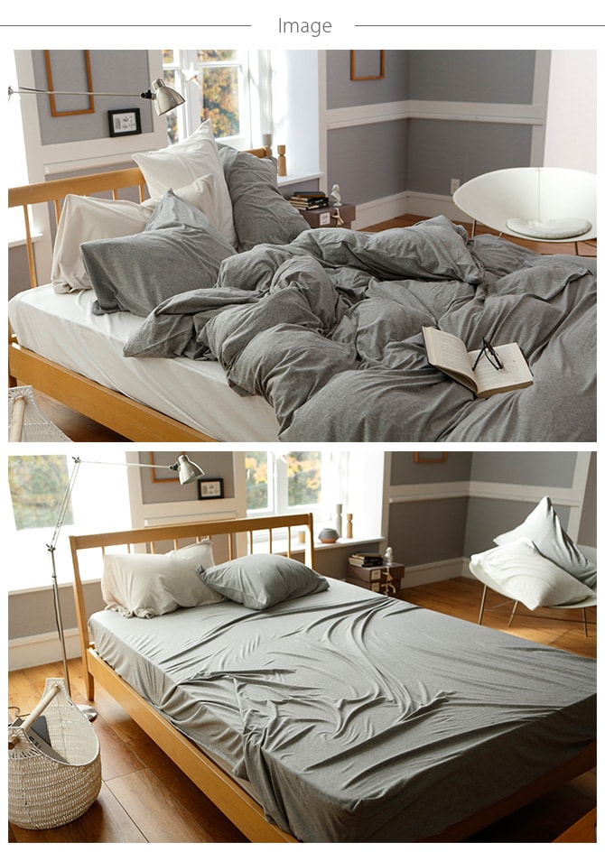 Fab the Home ファブザホーム ボックスシーツ シングル用 プレインニット ボックスシーツ シングル 無地 おしゃれ 綿100 S ベッドシーツ シーツ コットン シンプル