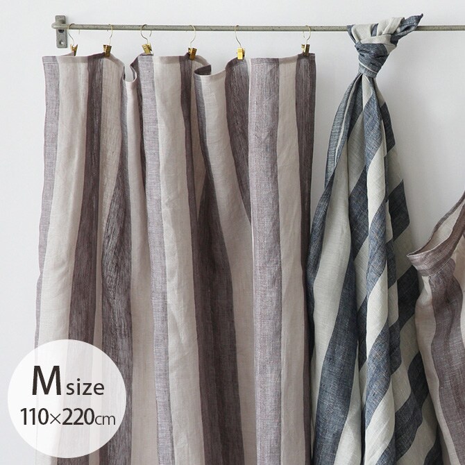 Horn Please ホーン プリーズ フリークロス リネン ストライプ アクシス M 110×200cm  マルチカバー 布 おしゃれ 長方形 カーテン ソファカバー テーブルクロス ストライプ 麻 リネン  