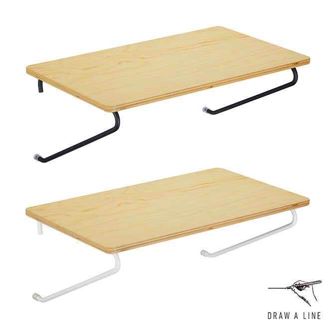 DRAW A LINE ドローアライン 004 シェルフ A 単品パーツ 横専用 つっぱり棒 突っ張り棒 伸縮 おしゃれ モノトーン 北欧 インダストリアル アイアン ツヤ消し インテリア