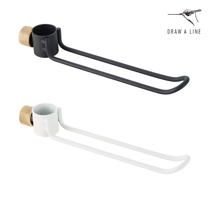 DRAW A LINE ドローアライン 015 フック B 単品パーツ 縦専用 つっぱり棒 突っ張り棒 伸縮 おしゃれ モノトーン 北欧 インダストリアル アイアン ツヤ消し インテリア