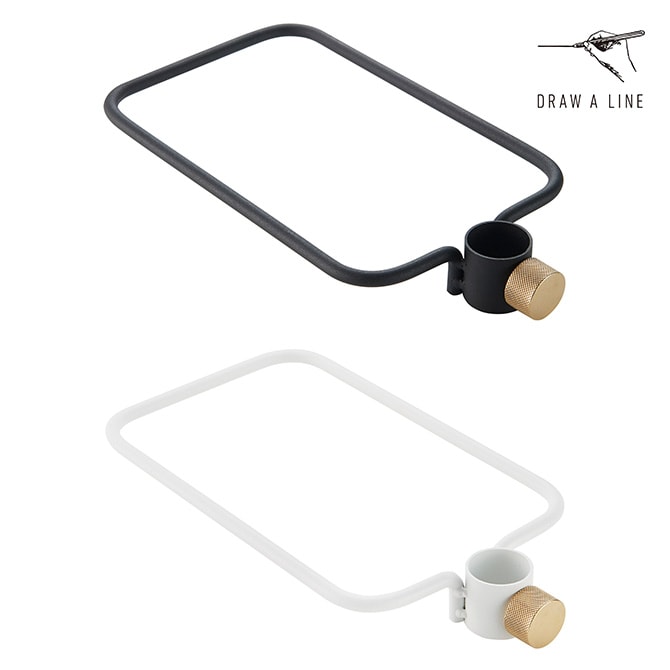 DRAW A LINE ドローアライン 017 シューズラック 単品パーツ 縦専用 つっぱり棒 突っ張り棒 伸縮 おしゃれ モノトーン 北欧 インダストリアル アイアン ツヤ消し インテリア